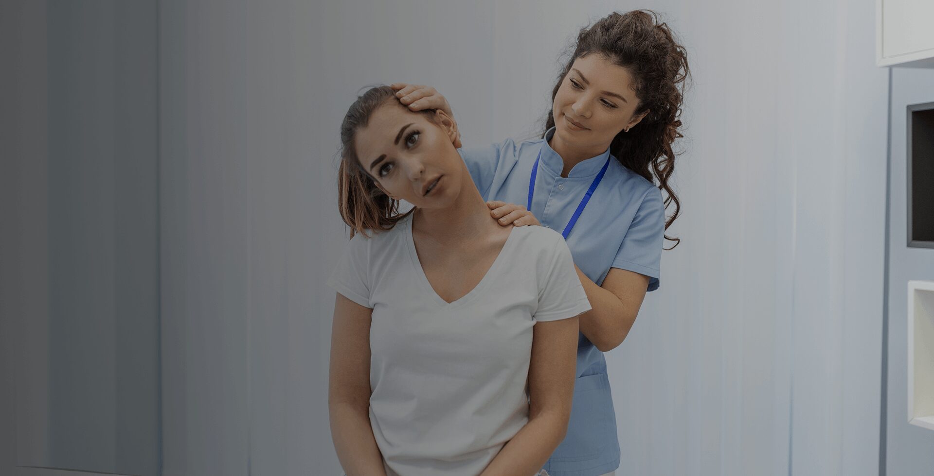 Chiropractor performing neck pain treatment on a patient in Richfield, MN